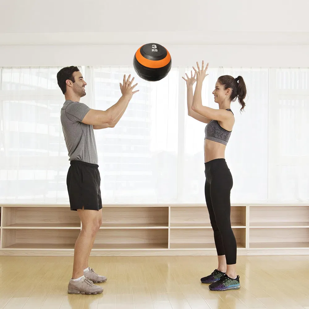 Gym Customized Logo Training Weight Ball Wall Balls Fitness Soft Rubber Medicine Ball