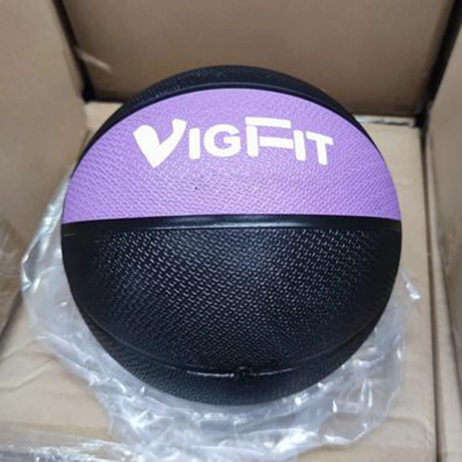 2kg Purple Rubber Sand Filled Medicine Ball for Home Gym