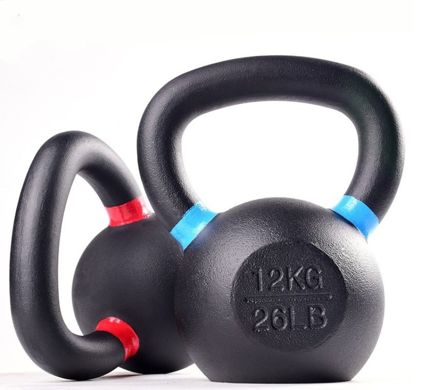 80kg Engraved Kg Lb Pesa Rusa Gym Weight Fitness Casting Iron Kettlebell