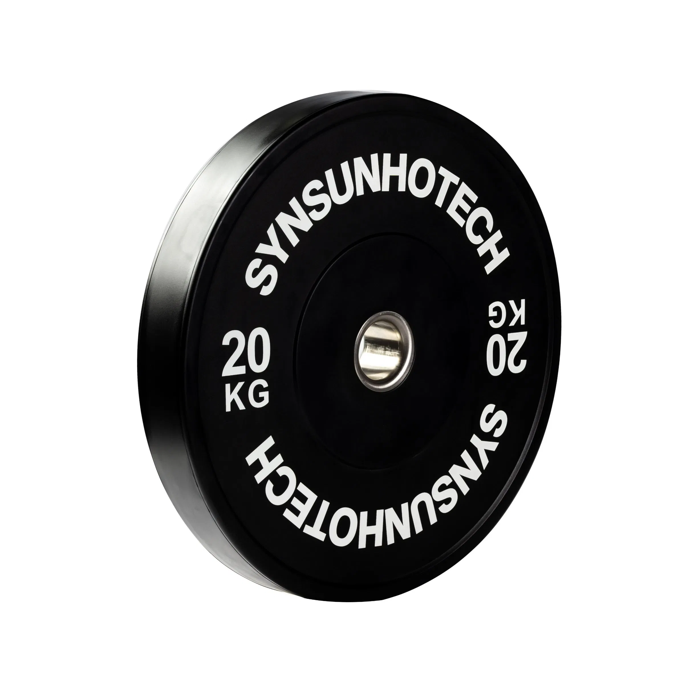 Classic Weightlifting Heavy Duty Dropping Black Virgin Rubber Bumper Plate for Sale