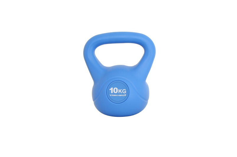 Balanced Cement Kettlebell with Color-Coded Weights - Anti-Scratch