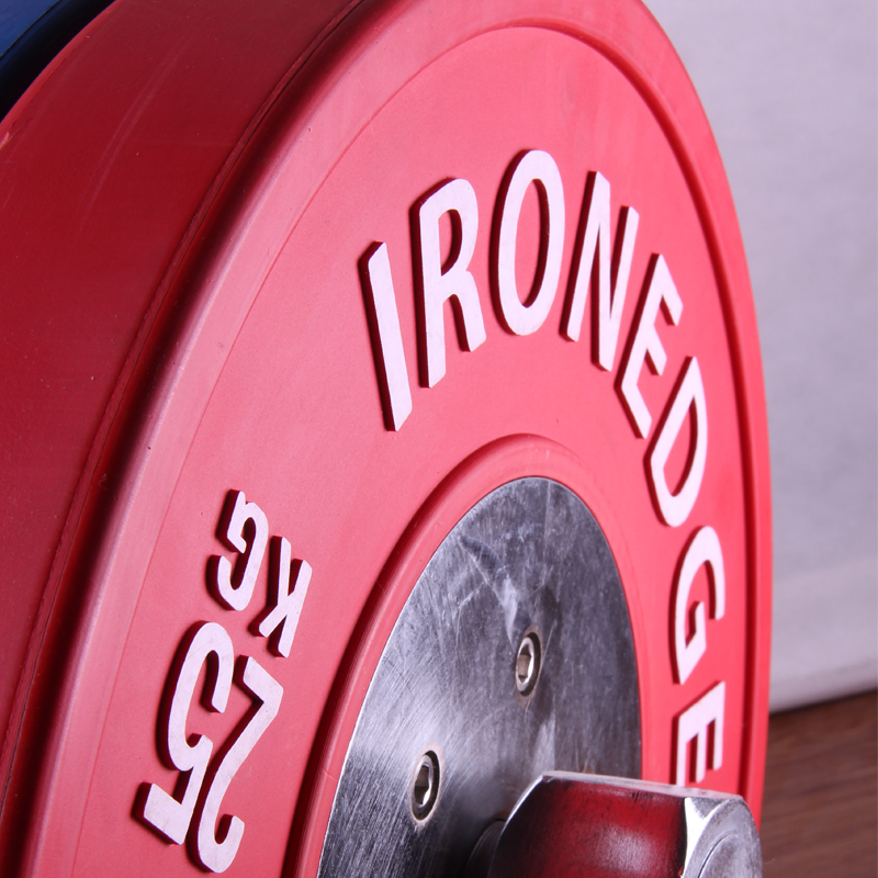 Factory Price Fitness Exercise Equipment Body Building Rubber Barbell Bumper Plates