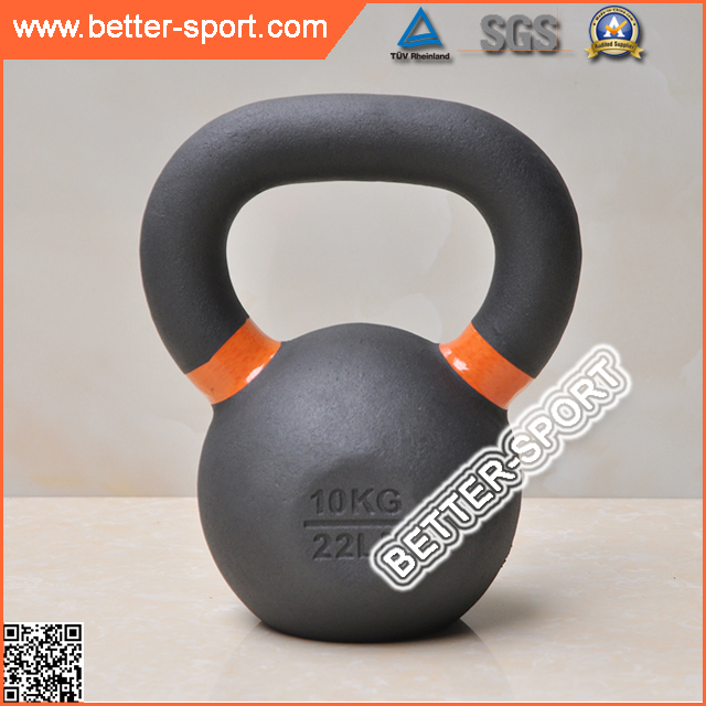 Gravity Powder Painted Cast Iron with Color Strip Kettle Bell
