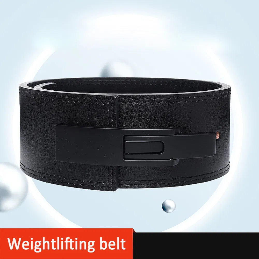 Factory Wholesale Genuine Leather Adjustable Cowhide Back Support Fitness Weightlifting Training Sports Belt