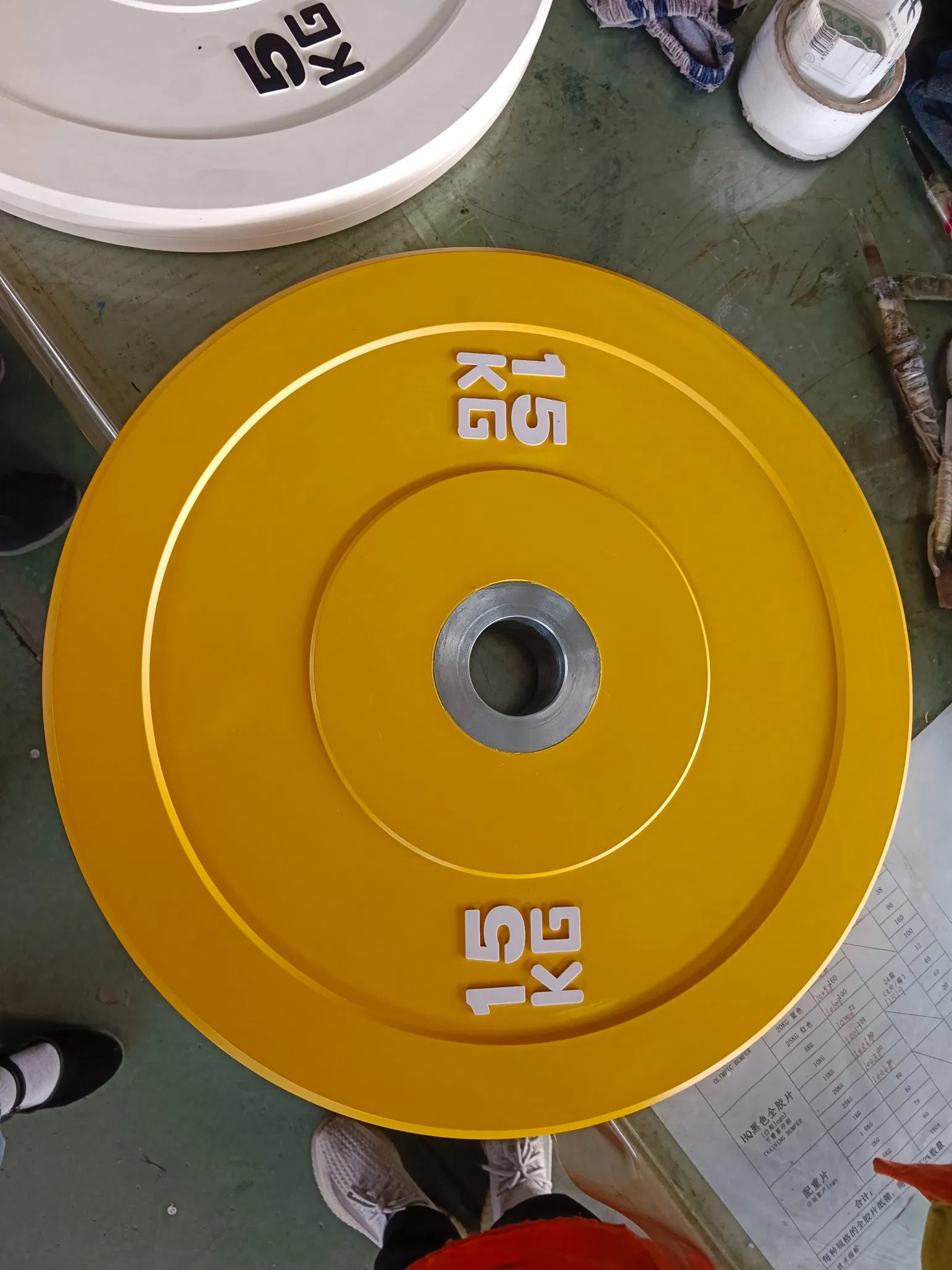 Colorful Eco Bumper Plates Fitness Custom Logo Weight Plate for Strength Training Gym