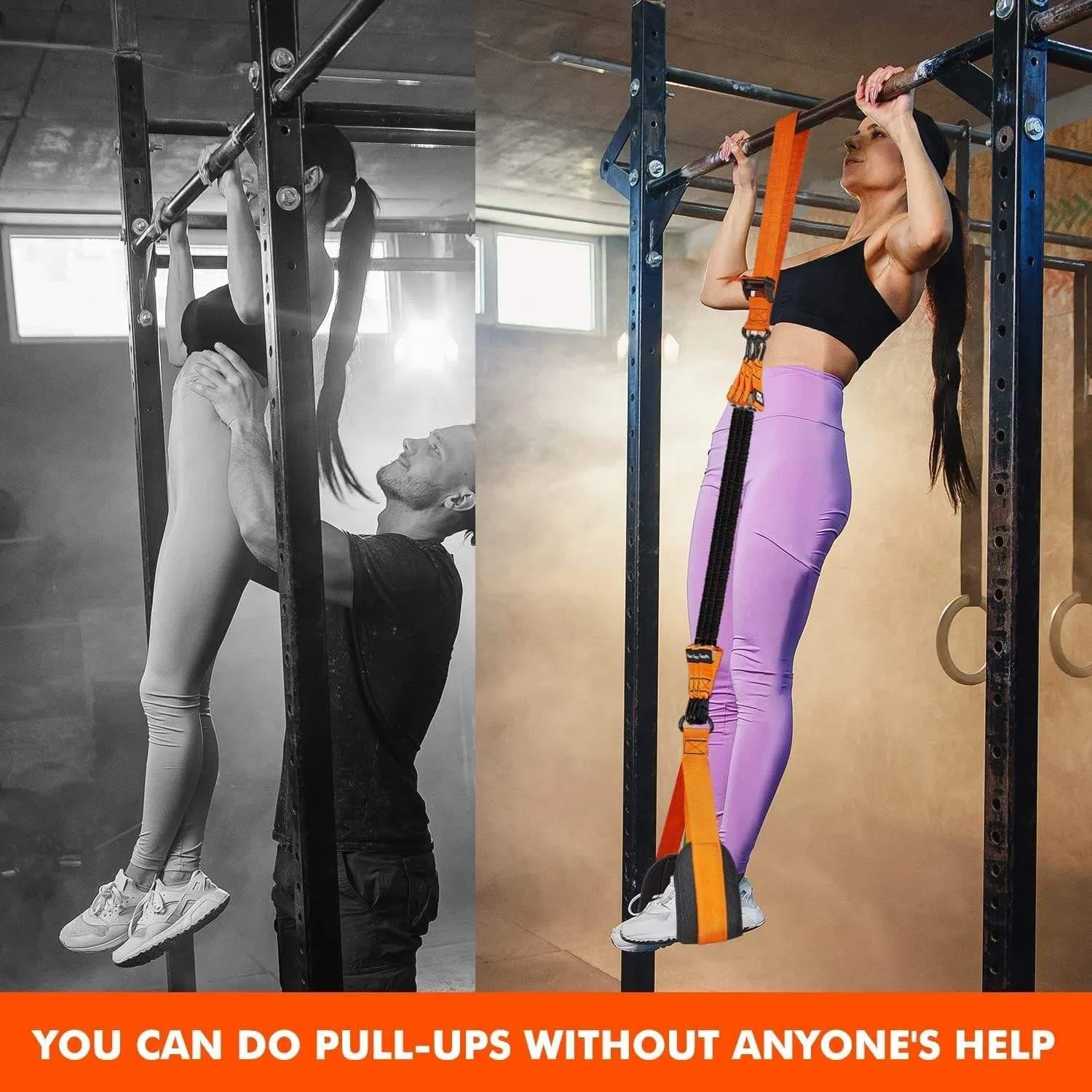 Fitness Portable Adjustable Heavy Duty Suspension Trainers Pull up Assistance Resistance Bands