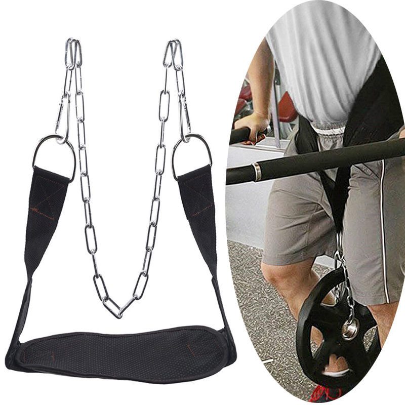 Comfortable Gym Equipment Weighted Chain Waist Support Weightlifting Pull-up Dipping Belt