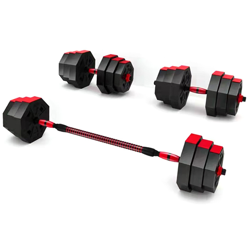 Gym Fitness Weight Lifting Strength Equipment Manufacture Adjustable Dumbbell Octagonal Cement Dumbbell