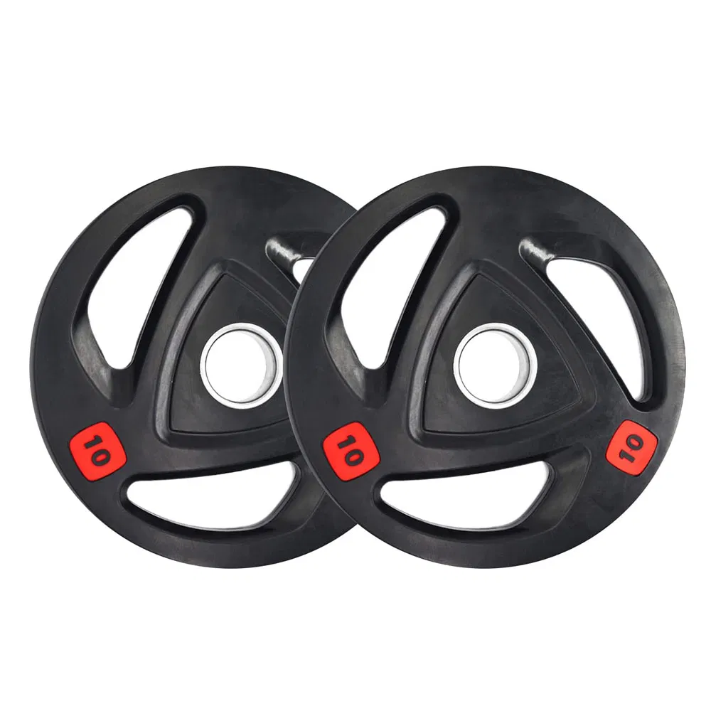 Factory High Quality Custom Logo Fitness Gym Weight Bumper Plate Rubber Coated Barbell Plate
