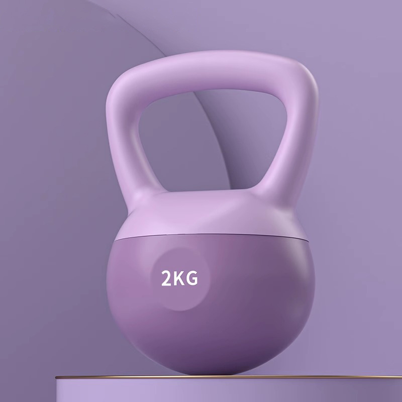 Soft Kettlebell with Steel Grit for Enhanced Home Fitness Training