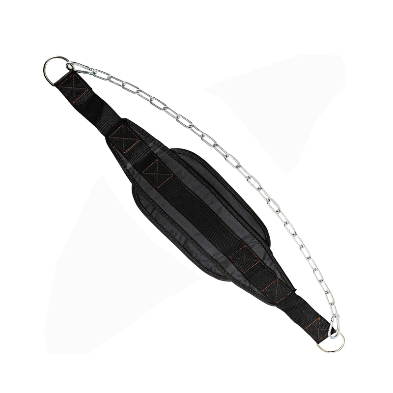 Dipping Belt with Chain Weightlifting Waist Belt Plastic Buckle Durable