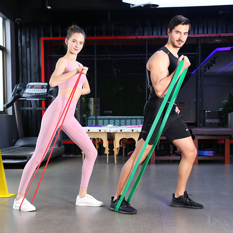 Fitness Rubber Bands Resistance Band Fitness Gum Unisex 208cm Yoga Athletic Rubber Loop Crossfit Strength Expander for Exercise Pilates Latex Gym Sports Fitness