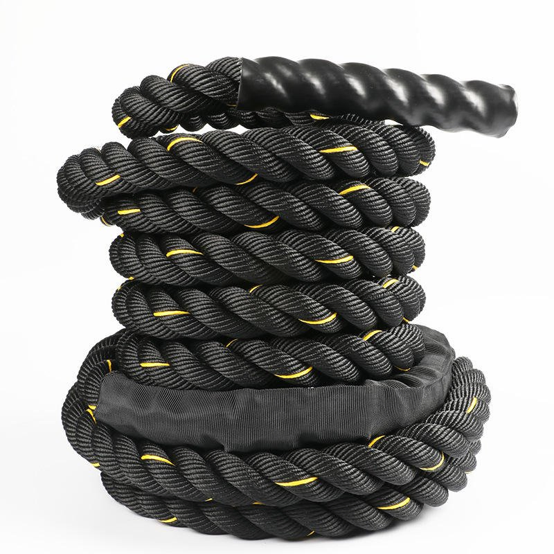 High-Quality Handcrafted Black Battle Ropes