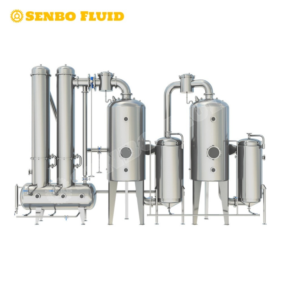 مبخر تركيز مزدوج من جذر الشمندر مصنوع من الفولاذ المقاوم للصدأ ASME 800L
