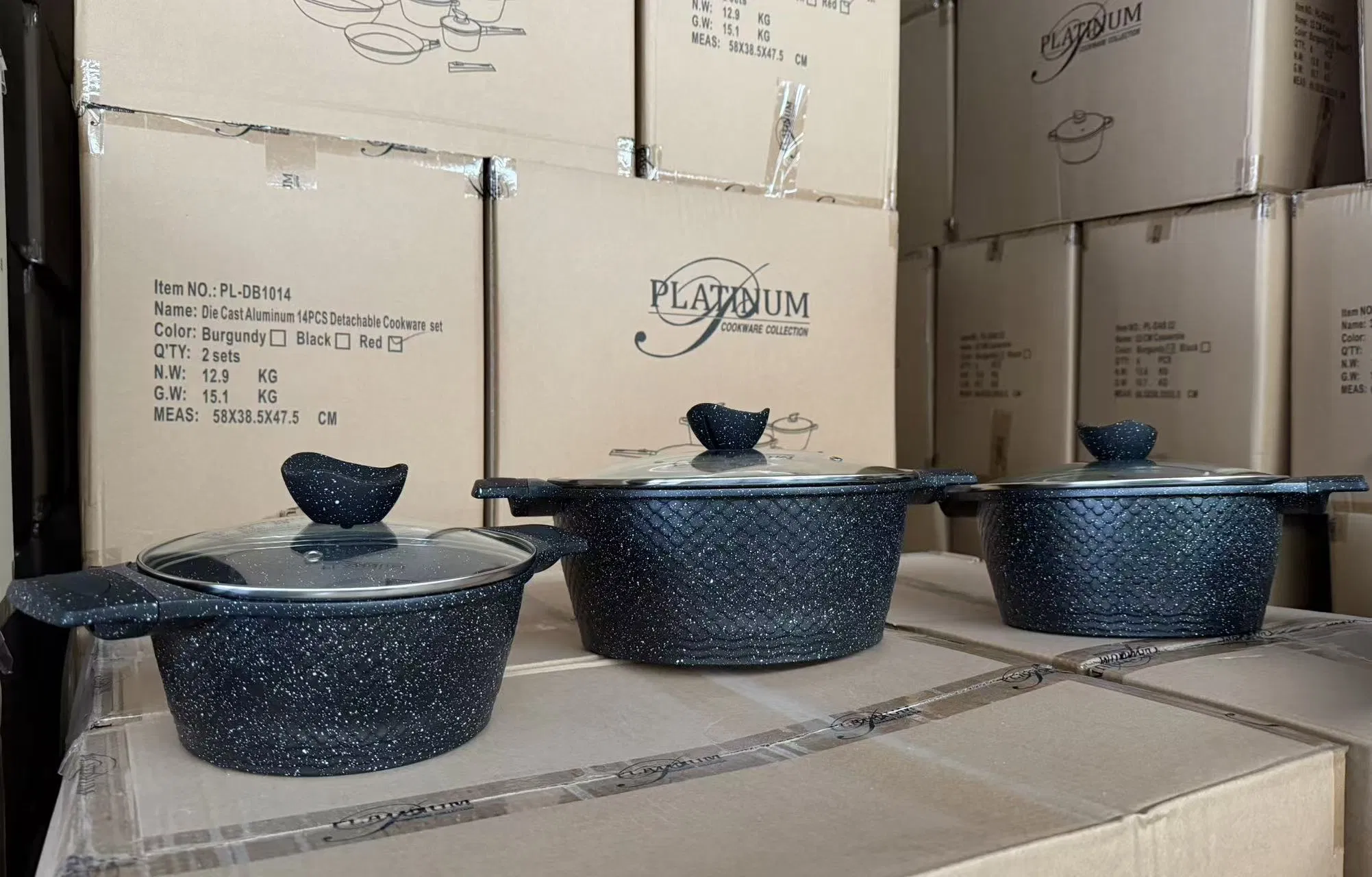 أدوات الطهي غير اللاصقة مجموعة أواني المطبخ مقالي مقلاة صلصة أدوات الخبز cookware
