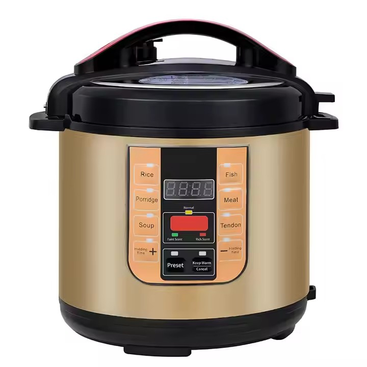 طباخ ضغط كهربائي ذكي تجاري متعدد الوظائف من الفولاذ المقاوم للصدأ 4L 5L 6L 8L 10L