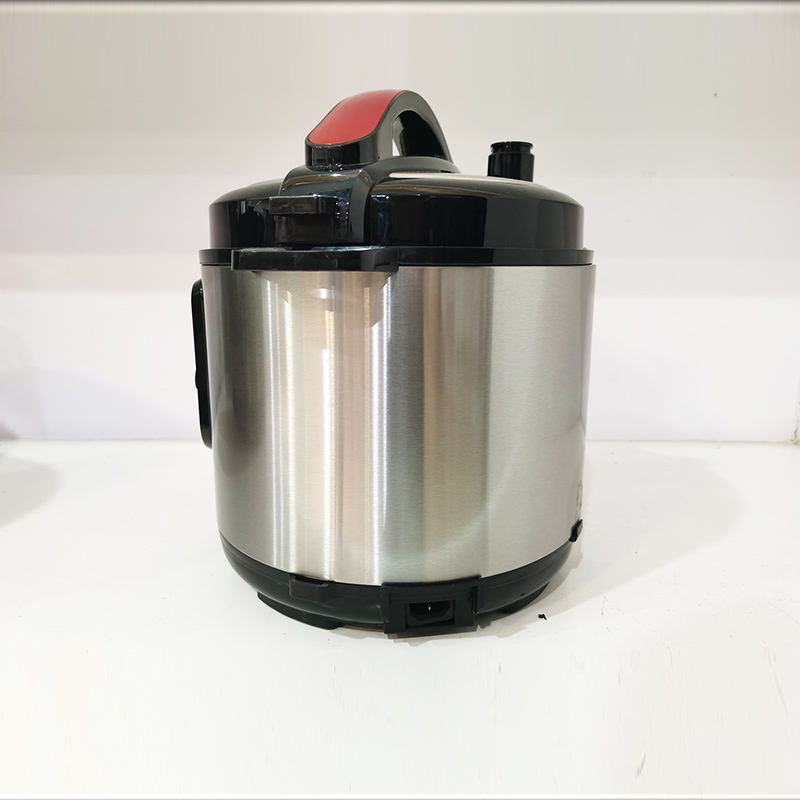 طباخ أرز كهربائي بضغط ستانلس ستيل مع زر تشغيل واحد للمطبخ المنزلي