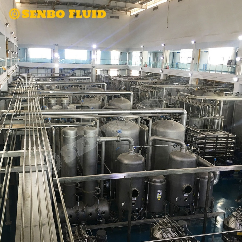 مبخر تركيز مزدوج من جذر الشمندر مصنوع من الفولاذ المقاوم للصدأ ASME 800L