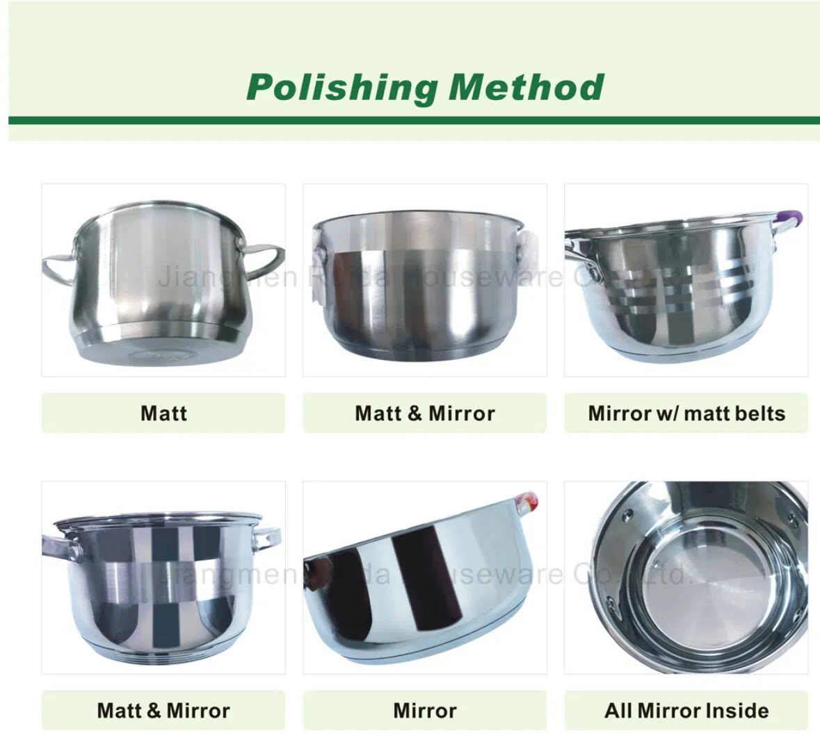 مصنع مورد 14PCS وعاء طهي من الفولاذ المقاوم للصدأ قدر حليب