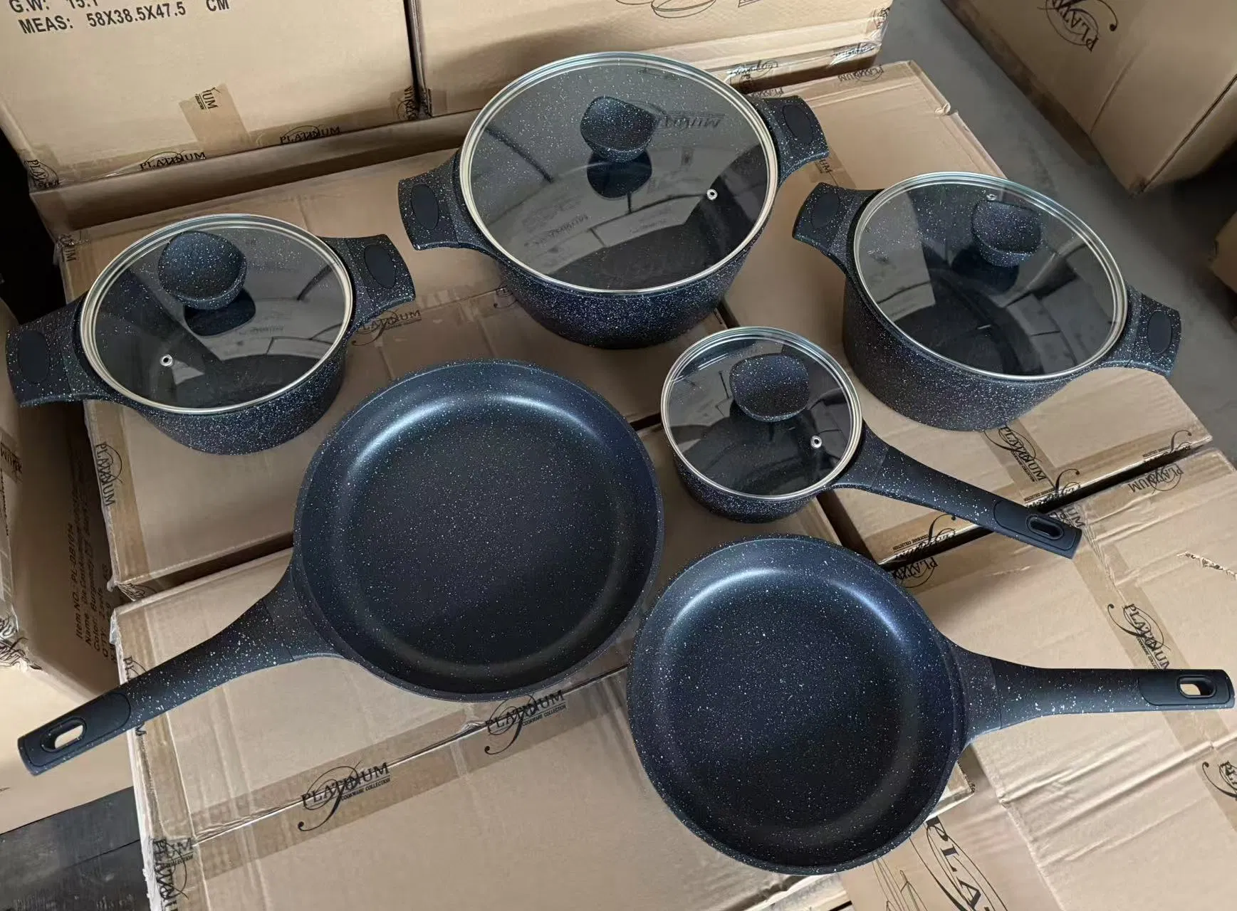 أدوات الطهي غير اللاصقة مجموعة أواني المطبخ مقالي مقلاة صلصة أدوات الخبز cookware