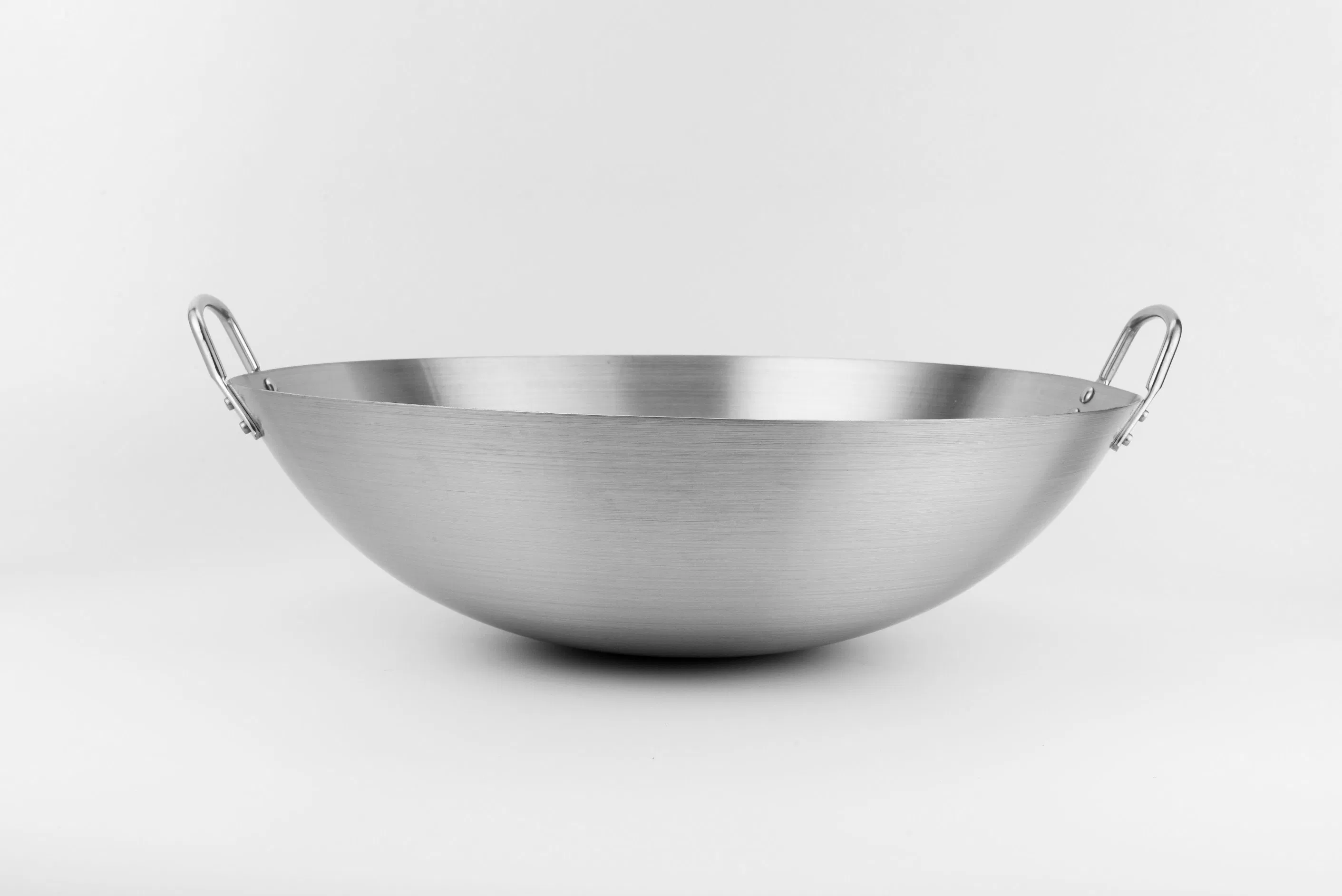 أدوات المطبخ من الفولاذ المقاوم للصدأ 26cm~80cm مقلاة متعددة الأحجام متينة