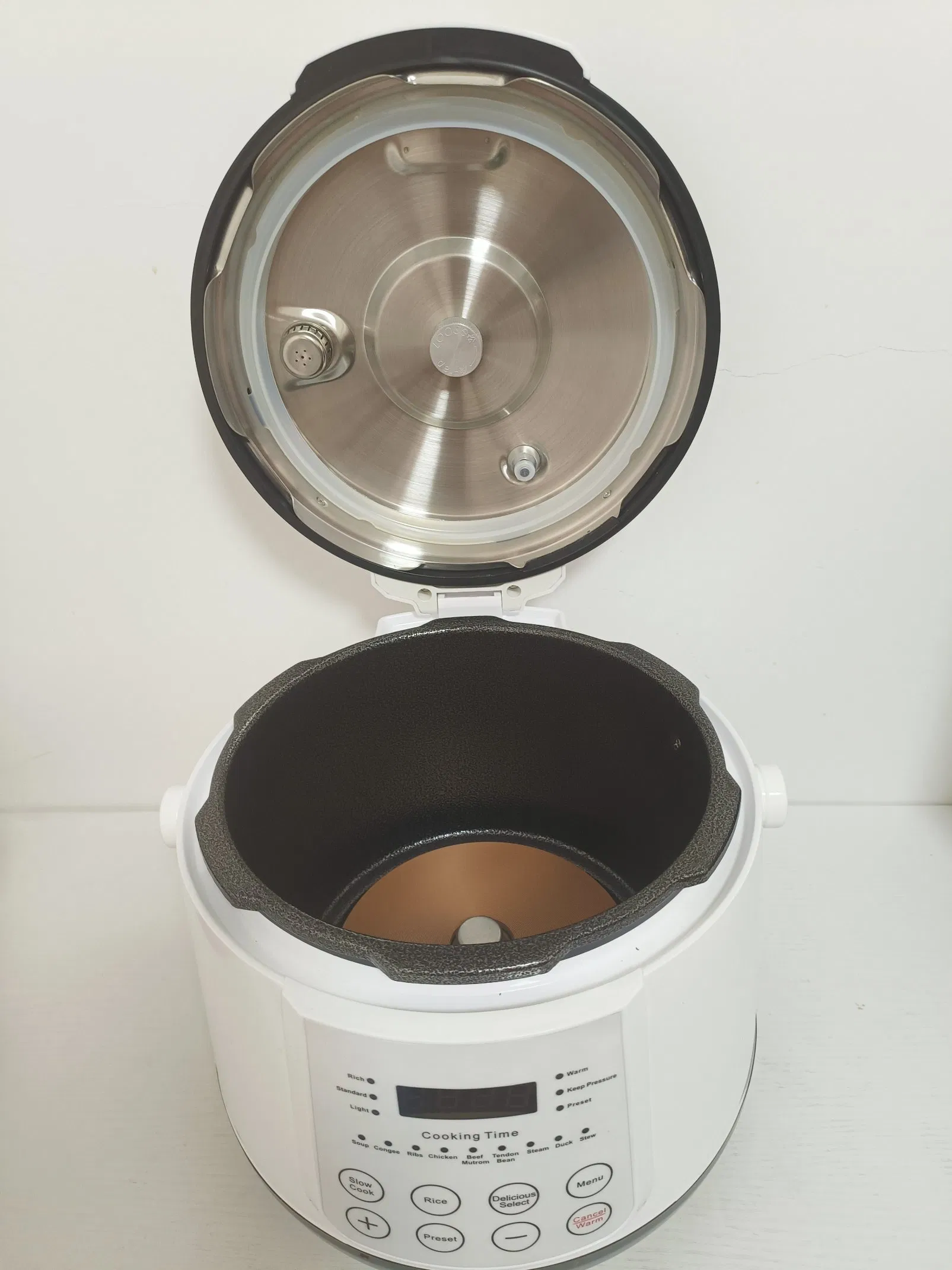 5L 6L طباخ أرز كهربائي متعدد الضغط من الفولاذ المقاوم للصدأ مع شاشة LED