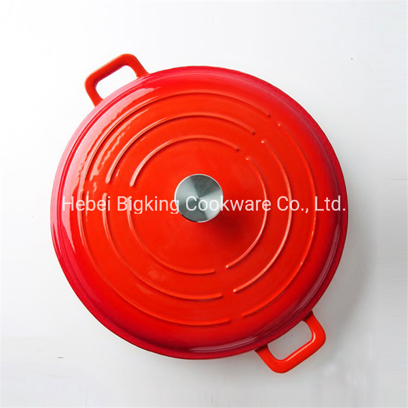 وعاء كاست إيرون المينا الهولندي مع مقبض من أمازون للبيع الساخن