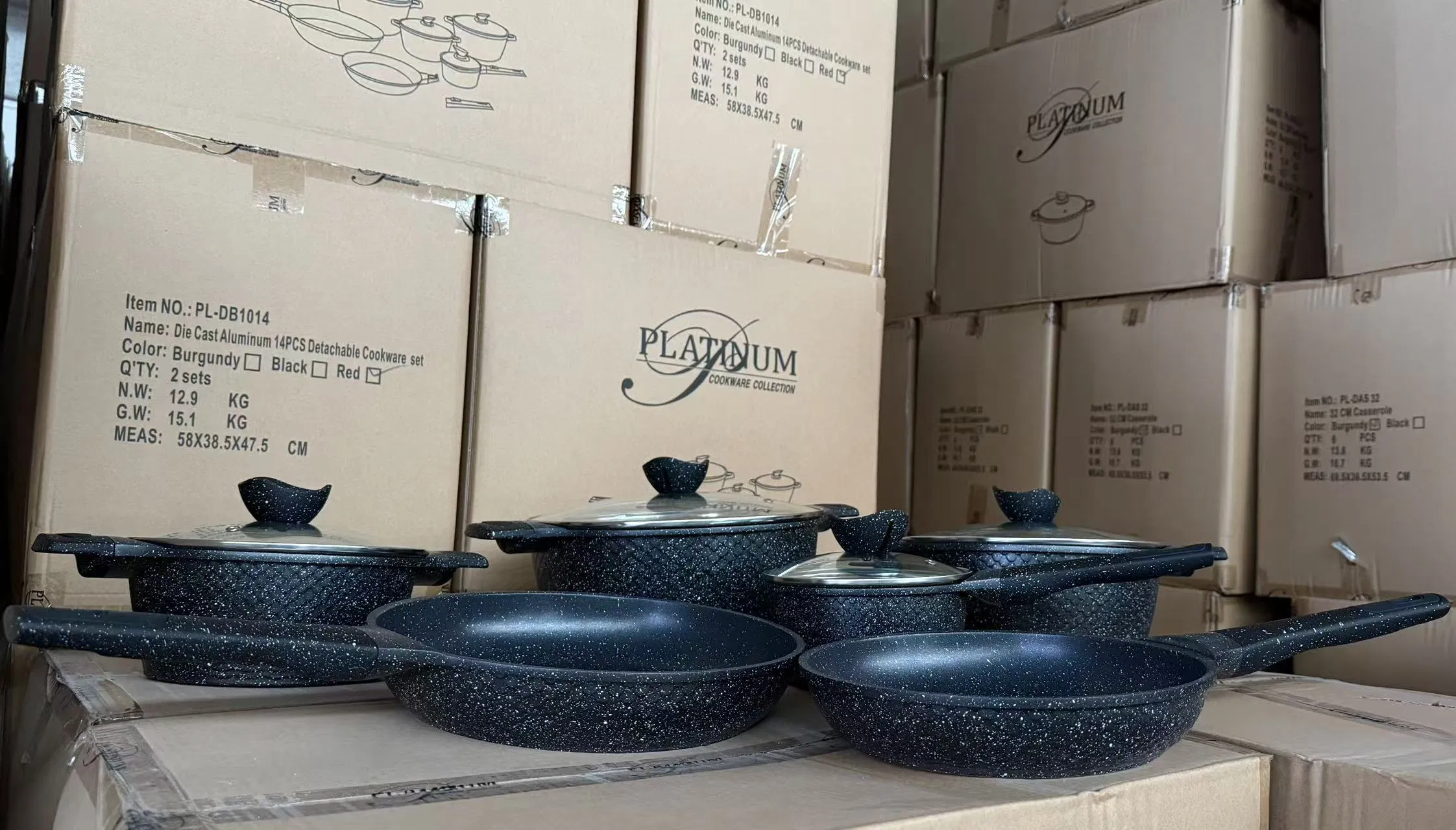 أدوات الطهي غير اللاصقة مجموعة أواني المطبخ مقالي مقلاة صلصة أدوات الخبز cookware