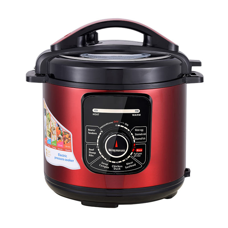8-in-1 طباخ ضغط كهربائي بتحكم لمسة واحدة، 6L طباخ أرز متعدد الوظائف من الفولاذ المقاوم للصدأ