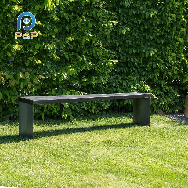 Modern Design Leisure Bench for Outdoor Dining Spaces and Family Dinners