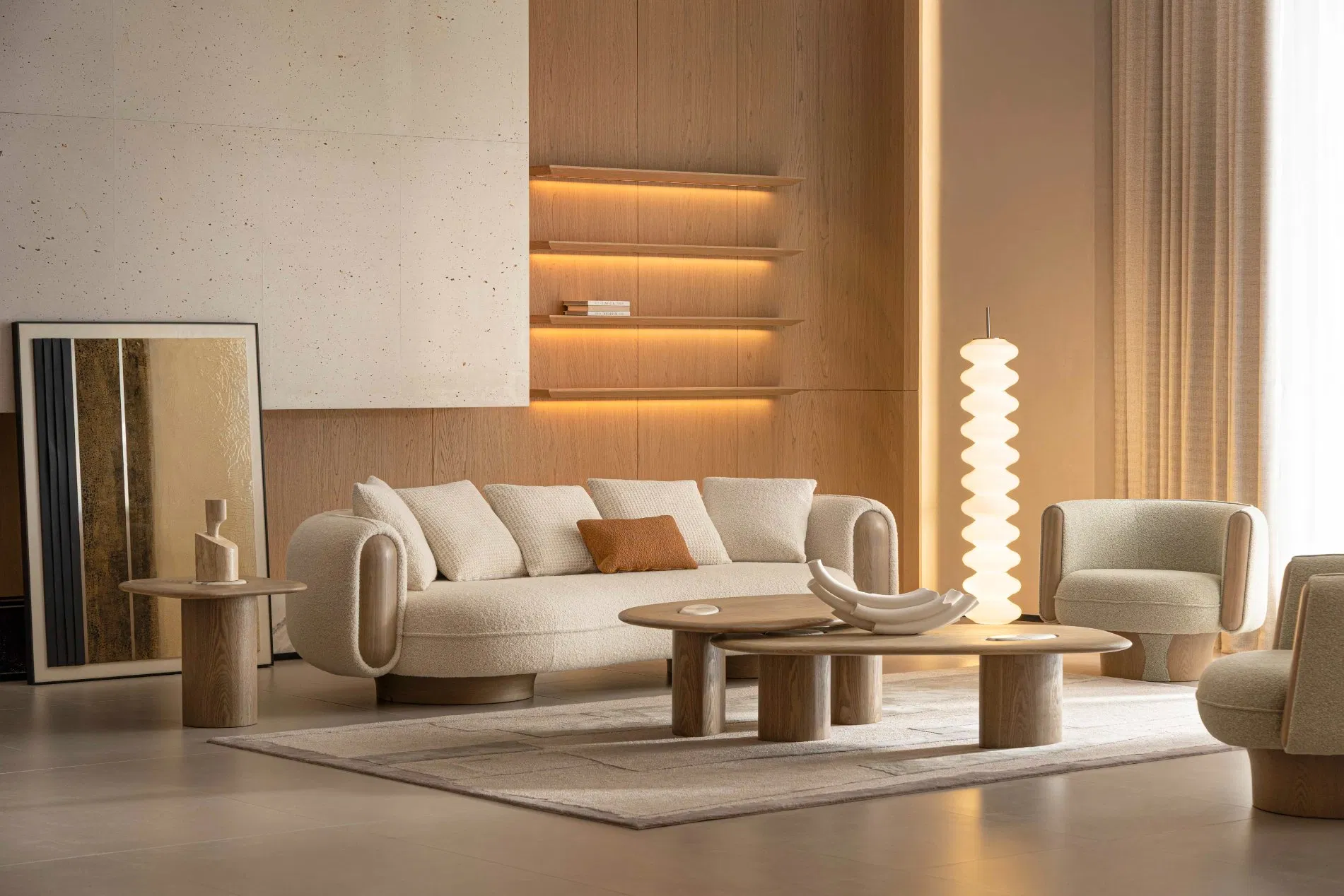 Contemporary Furniture Modern Hotel Living Room Single Leisure Fabric Lounge Armrest Sofa