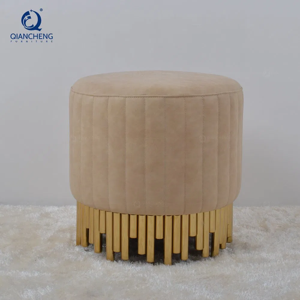 Factory Price Long Bench Seat Velvet Cover Moroccan Bed Ottoman Pouf