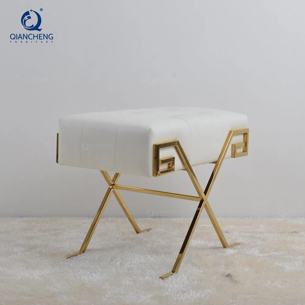 Factory Price Long Bench Seat Velvet Cover Moroccan Bed Ottoman Pouf