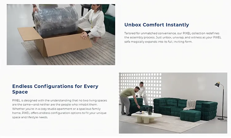 Compressed Sofa Display