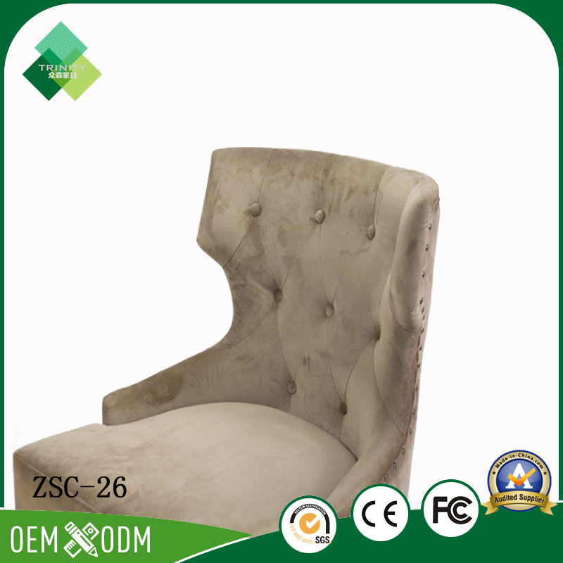 Royal Style of Beech Wingback Chair for Dining Room (ZSC-26)