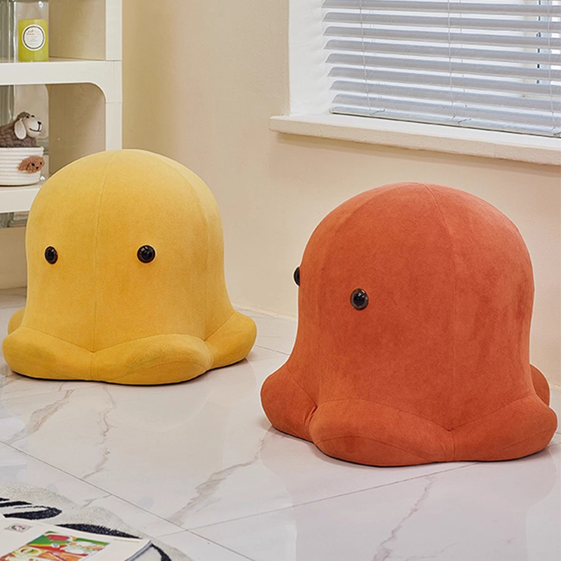 Minimalist Leisure Chair Leather Upholstered Accent Chair for Living Room