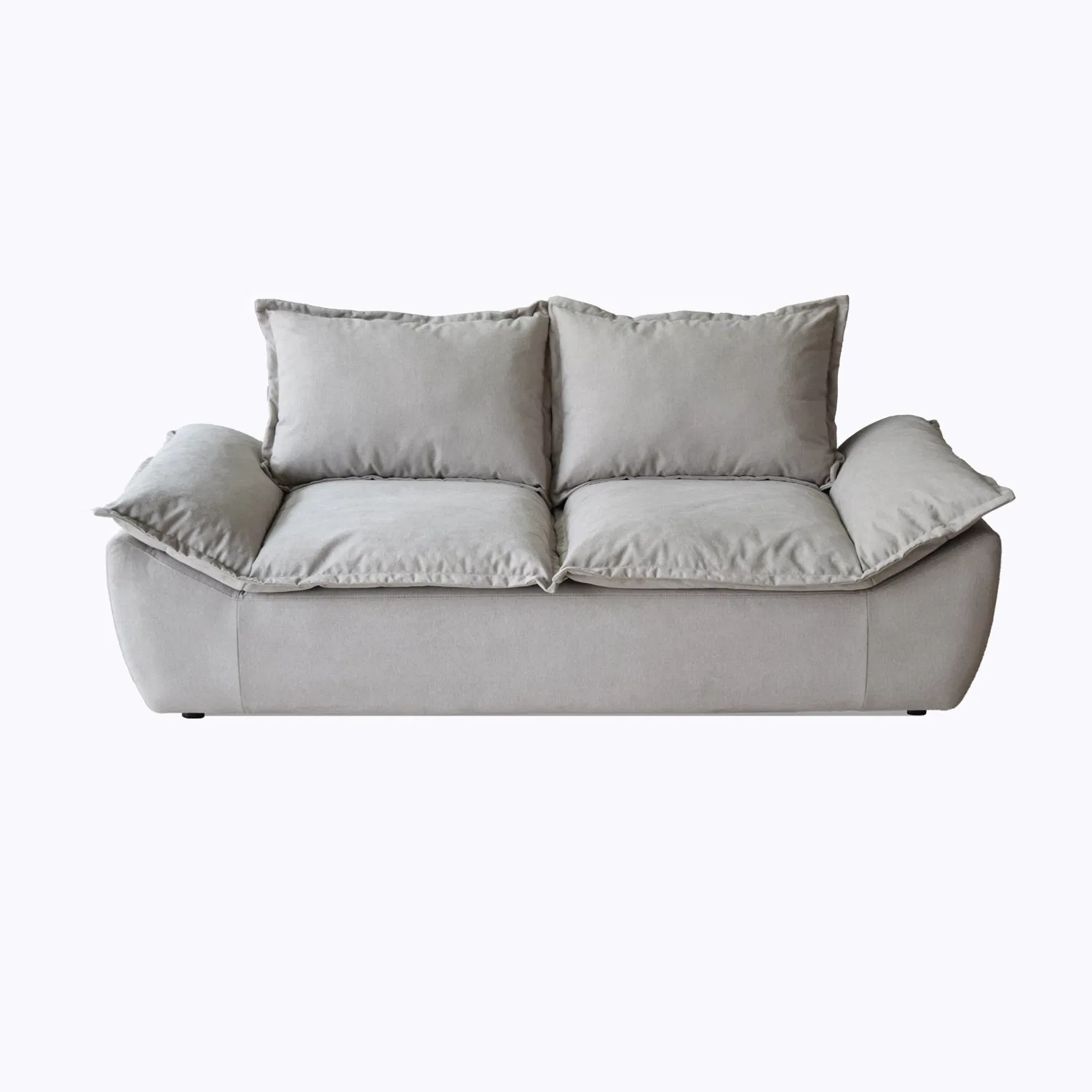 Best Selling Small-Sized Fabric Sofa in a Straight-Line Arrangement