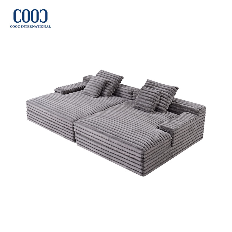 Foshan Furniture Modern Compression Sponge Modular Sofa Couch Foam Vacuum Packed Chaise Lounge Compressed Sofa Bed
