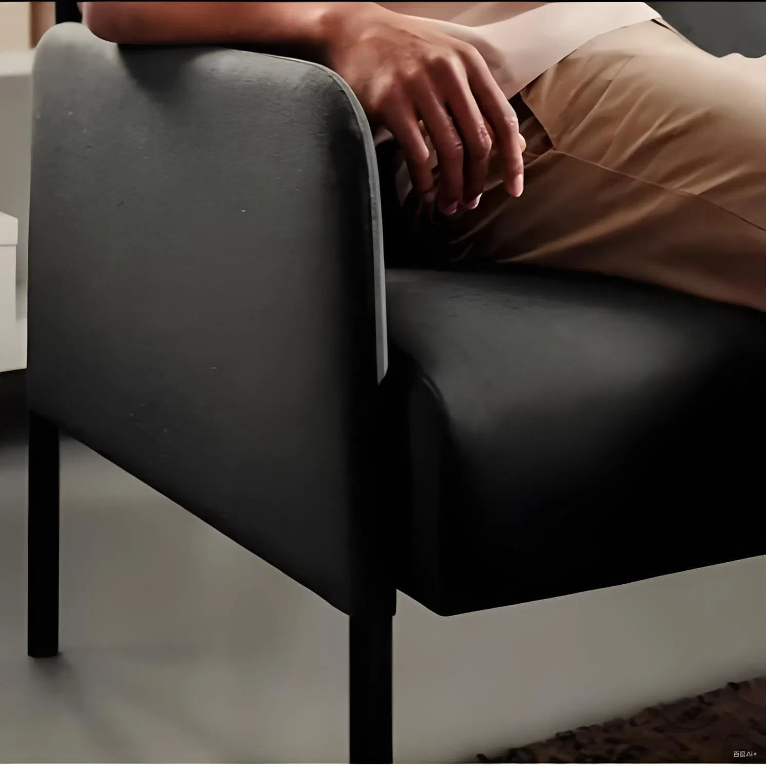 Double Sofa, Compressed Sofa, Fabric Sofa, Simple Modern Sofa Luxury Sofas for Small Apartments; Modern Apartment Sofas Solid Wood Frame