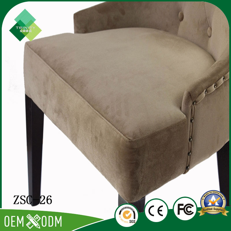 Royal Style of Beech Wingback Chair for Dining Room (ZSC-26)