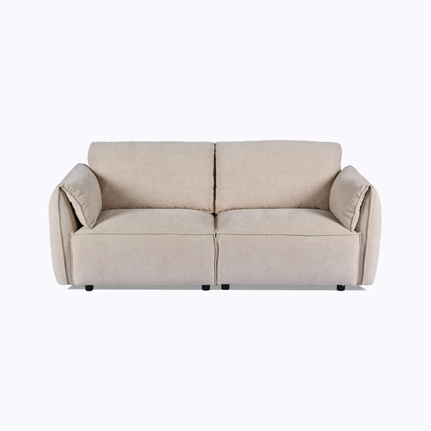 Highly Recommended Simple Double Seat Fabric Sofa for Living Room Eco-Friendly Modern Japanese-Style Direct Sales of The Source Factory