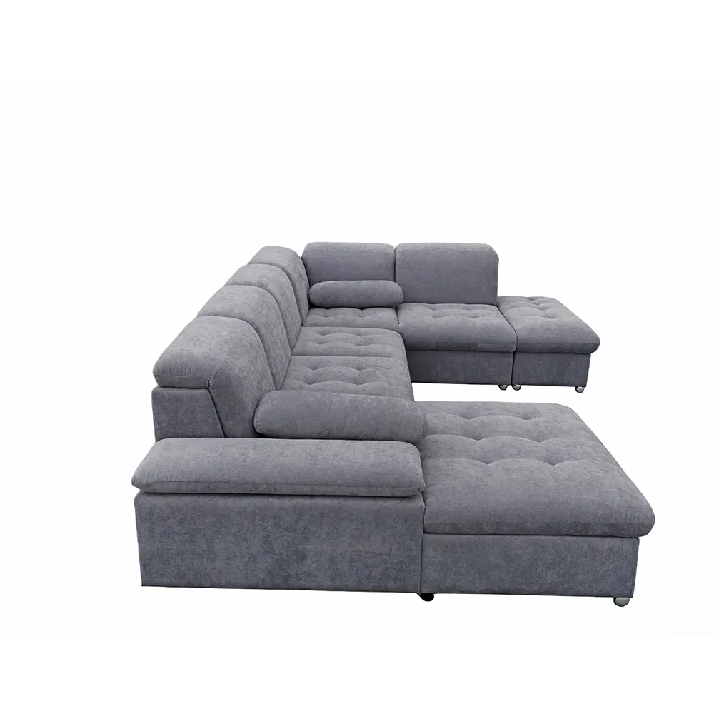 Large Fashionable U Shaped Furniture Living Room Sofa Pull out Sleeping Sofa Bed