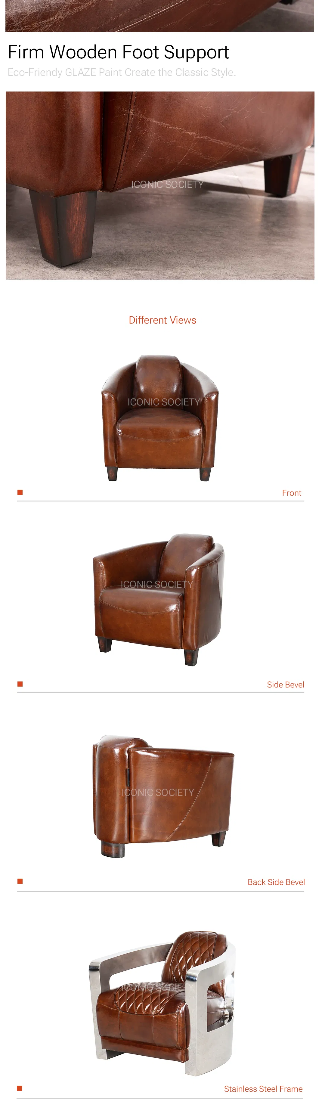 Leather Leisure Chair Detail