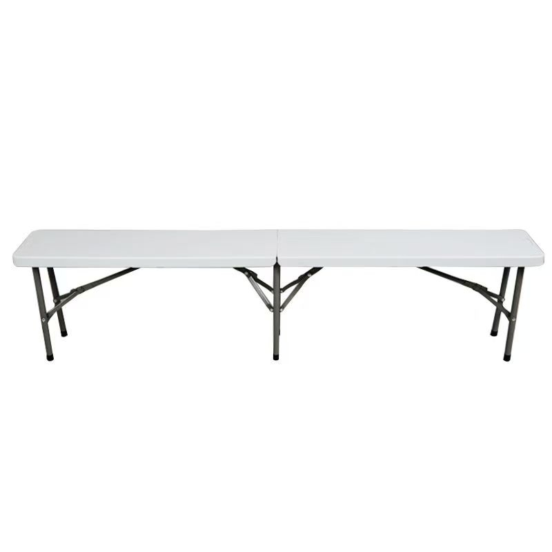 Commerical Hot Selling Lightweight Furniture Outdoor Hollow HDPE 185cm Folding Leisure Stool Bench