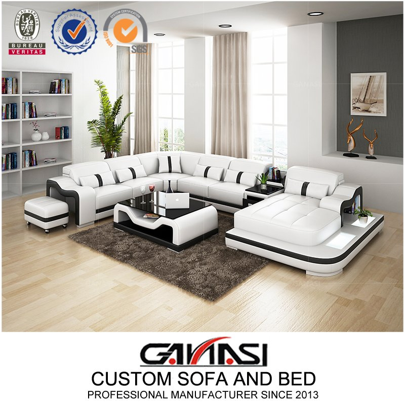 Wholesale Italian Modern Living Room Furniture Leather Sofa
