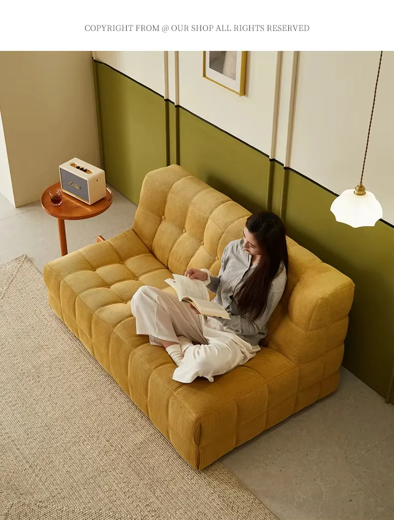 Waffle Grid Sofa 4