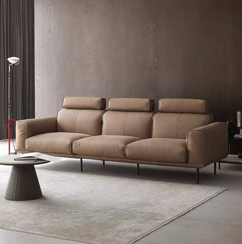 China Manufacturer Custom Modern Minimalist Sofa Fabric &amp; Leather Living Room Sofa
