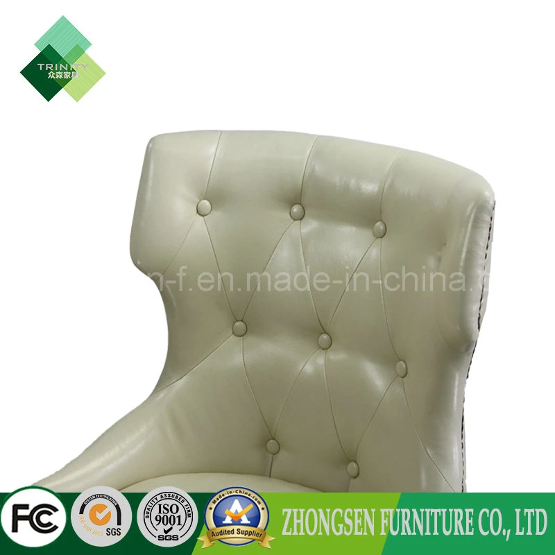 Asian Style Wingback Chair Leather Chair for Living Room (ZSC-41)