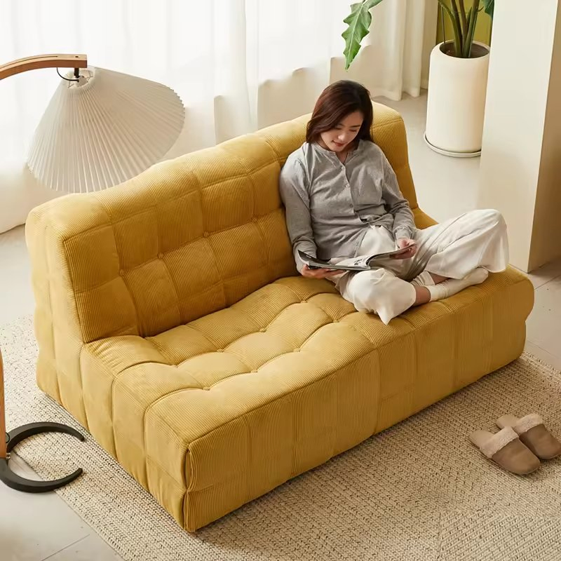 Low Freight Cost Box Packed Compressible Sponge Loveseat