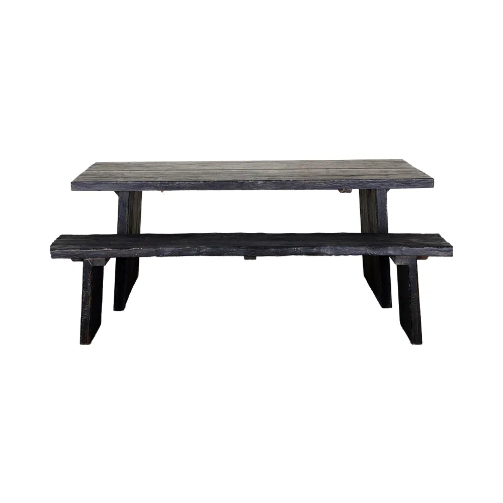 Antique Dining Bench Detail